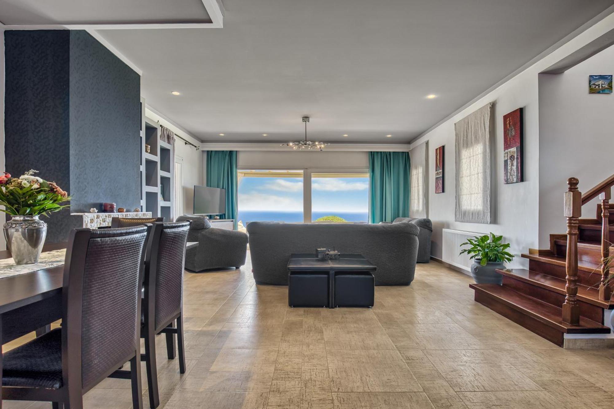 Sinarádes Villa Vardia-Amazing Seaviews With Heated Pool מראה חיצוני תמונה